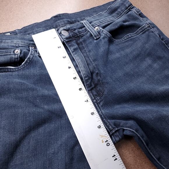 Levi's Premium 511 Jeans Men 32/34 Dark Blue Slim Fit Straight Leg Modern Casual - Picture 6 of 15